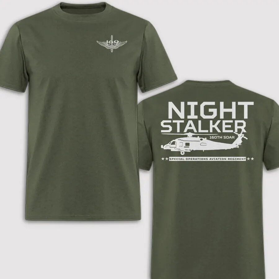 160th Special Operations Aviation Regiment SOAR Night Stalker T-Shirt 100% Cotton O-Neck Summer Short Sleeve Casual Mens T-shirt