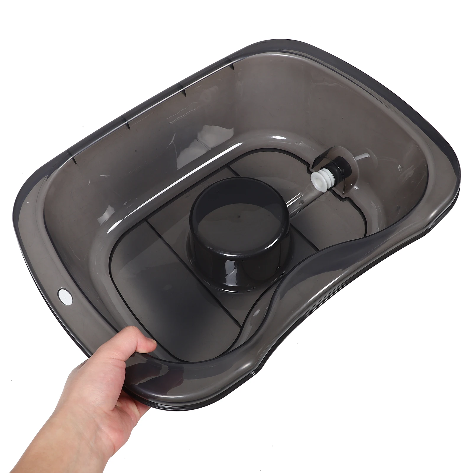 

Portable Shampoo Basin for Elderly Patients Care Transparent Material Reclining Comfort Postpartum Hair Washing Sturdy
