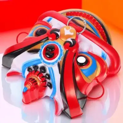 

Funny Full-faced Lion Mask The Chinese Style Lucky Dancing Decorate Masks For Cosplay