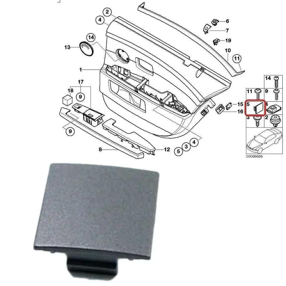 

4 шт. заглушка крышки дверной панели 51417025647 Для BMW 7 серии E65 E66 745i E65 745Li E66 750i E65 750Li E66 760i E65 760Li E66 для Alpi