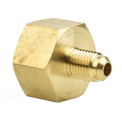 1pc Bottle Adapter Female G5/8'' Male 1/4'' SAE Air Conditioning Threaded Fitting For Nitrogen Pressure Reducer