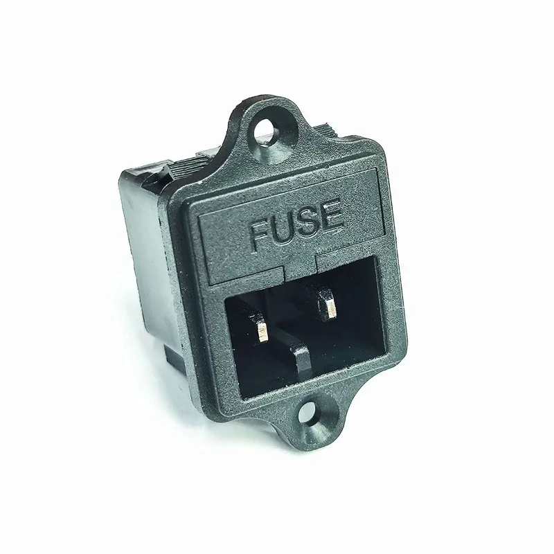 Car compressor, refrigerator special 2-in-1 with fuse female seat with fixed screw hole power cord socket