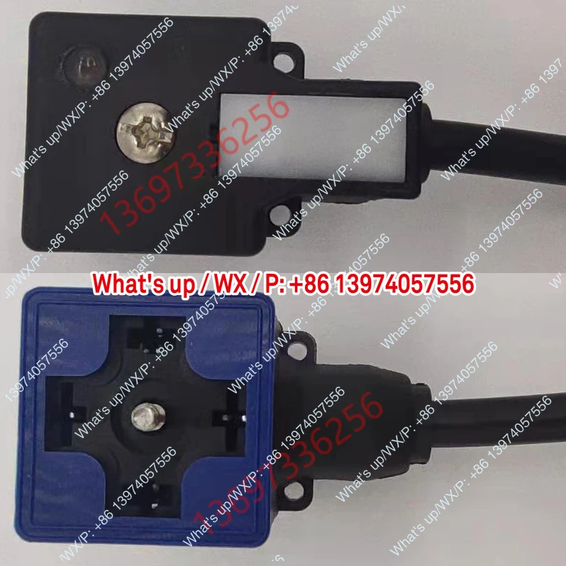 Hydraulic Solenoid Valve Waterproof Dust Belt Cord Plug AC/DC24V 4A Integrated Sealed Closed Connection Needle Box QY HM