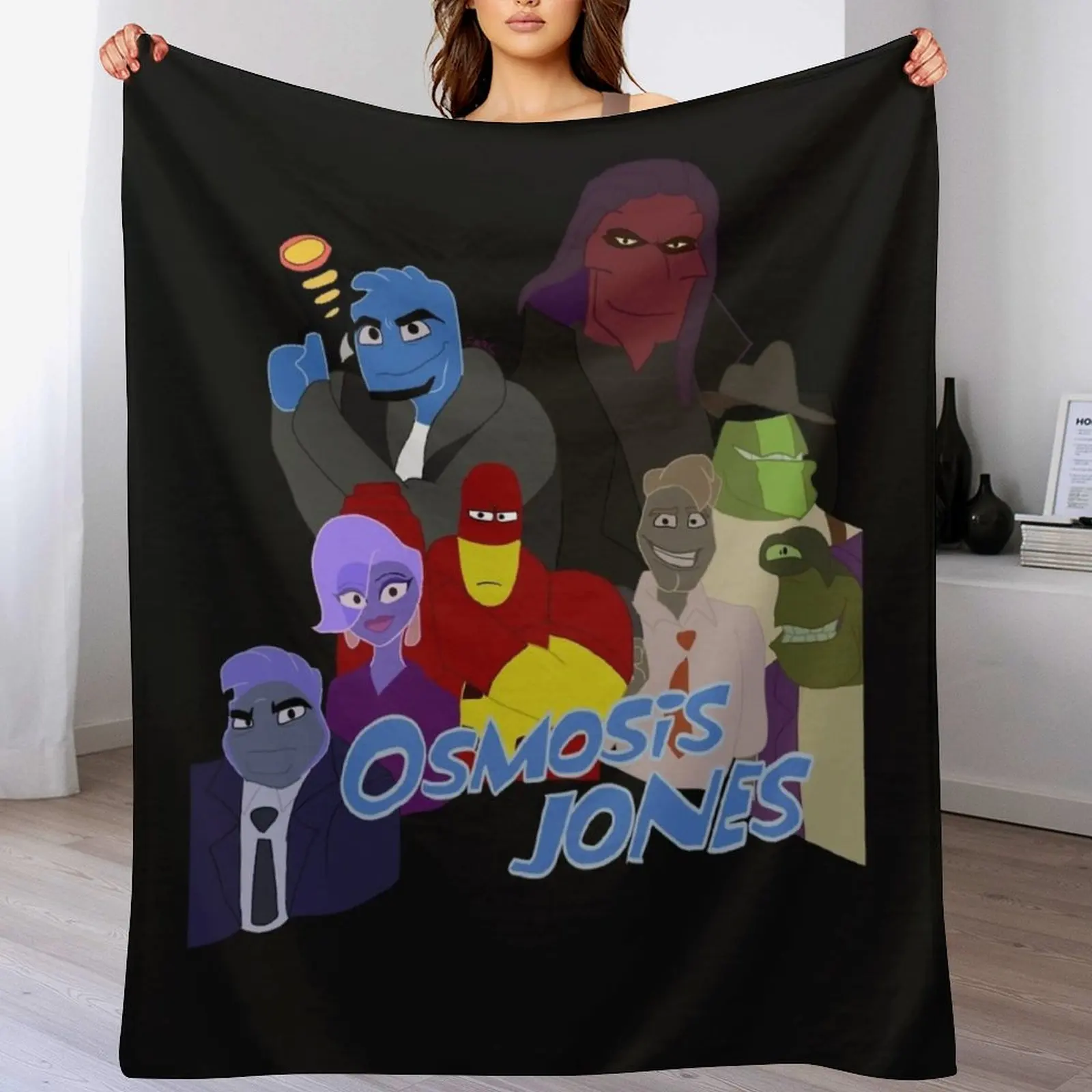 Osmosis Jones Throw Blanket Camping Sleeping Bag Hairy Extra Large Throw Blankets