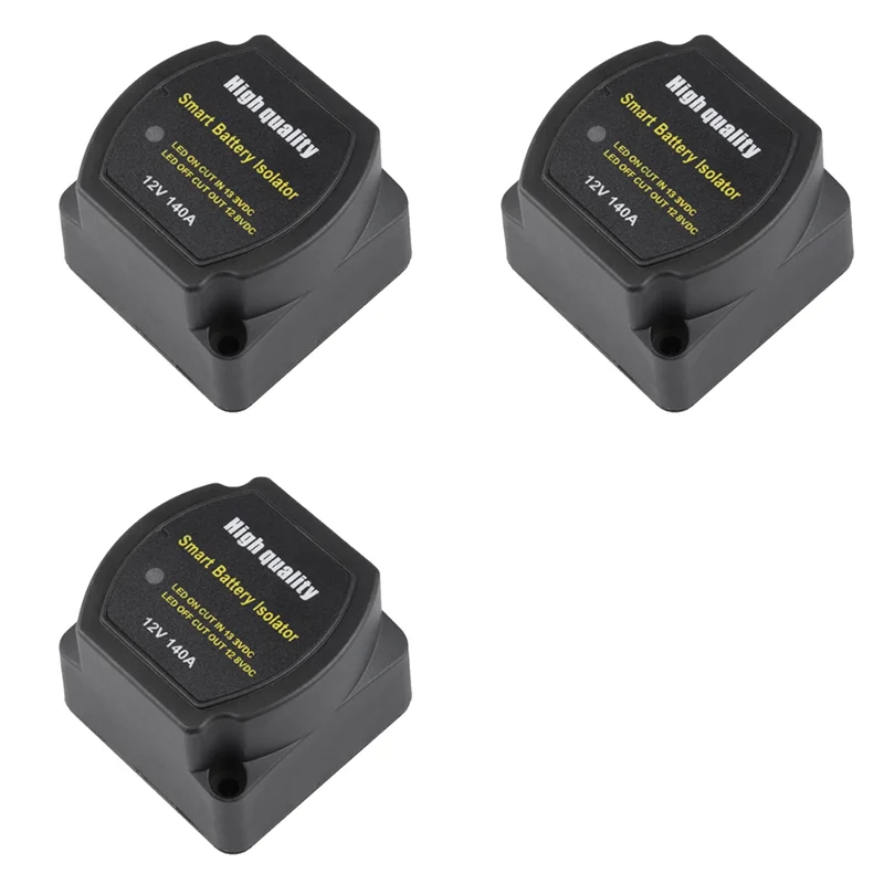 

QB-3X умный изолятор с двумя батареями 12 В 140 А, чувствительное к напряжению реле с разделенной зарядкой VSR, автомобильные аксессуары, реле VSR для кемперов