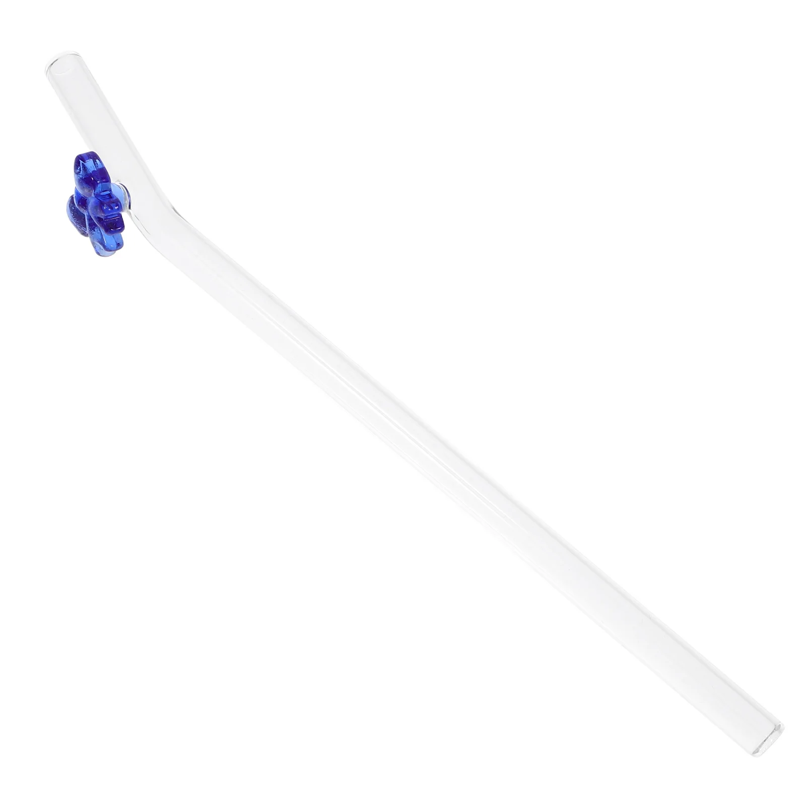 Bow Glass Straw Transparent Bow Straw Cute Reusable Glass Straw for Drinking Beverages