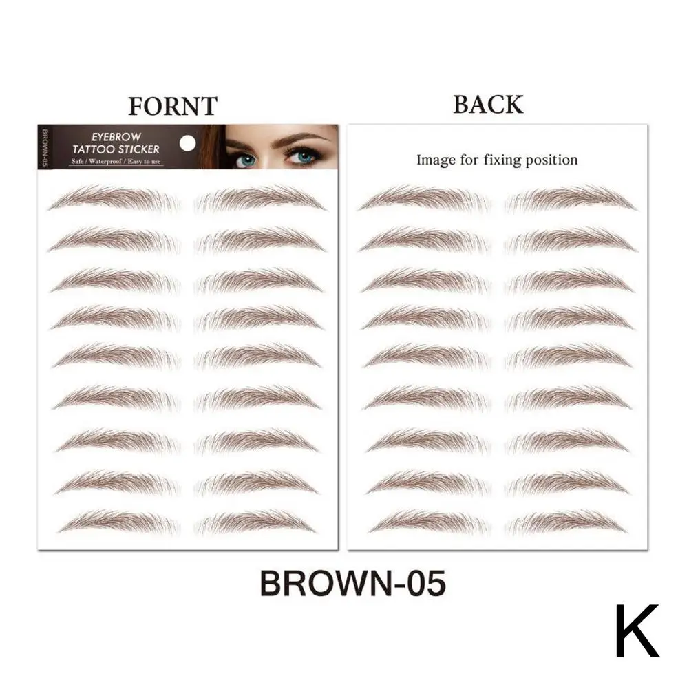 6D Hair Like Eyebrows Stickers for Authentic Look