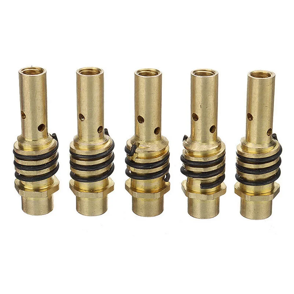 24 PCS 15AK MIG/MAG M6 0.8 Welding Torch Contact Tip Holder Gas Nozzle Wear Parts For Welding Equipment Accessories