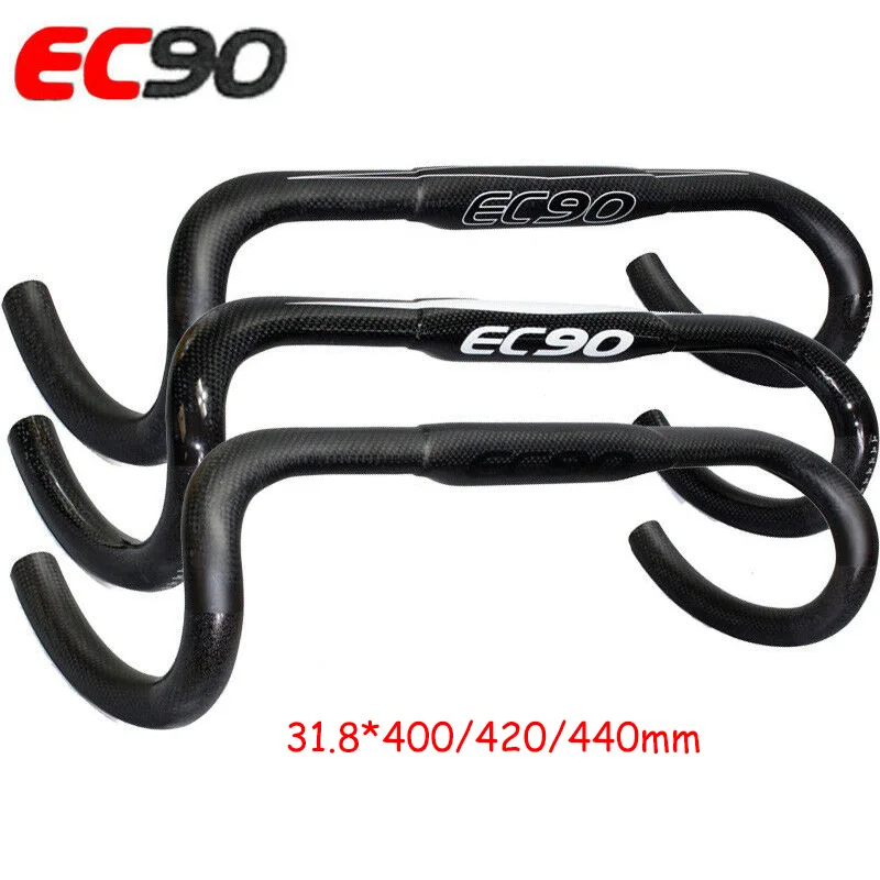 

EC90 31.8mm Handlebar Carbon Fiber Road Bike Bent Bar 400/440mm Bicycle Handle Bar Carbon 420mm Cycling Accessories Part