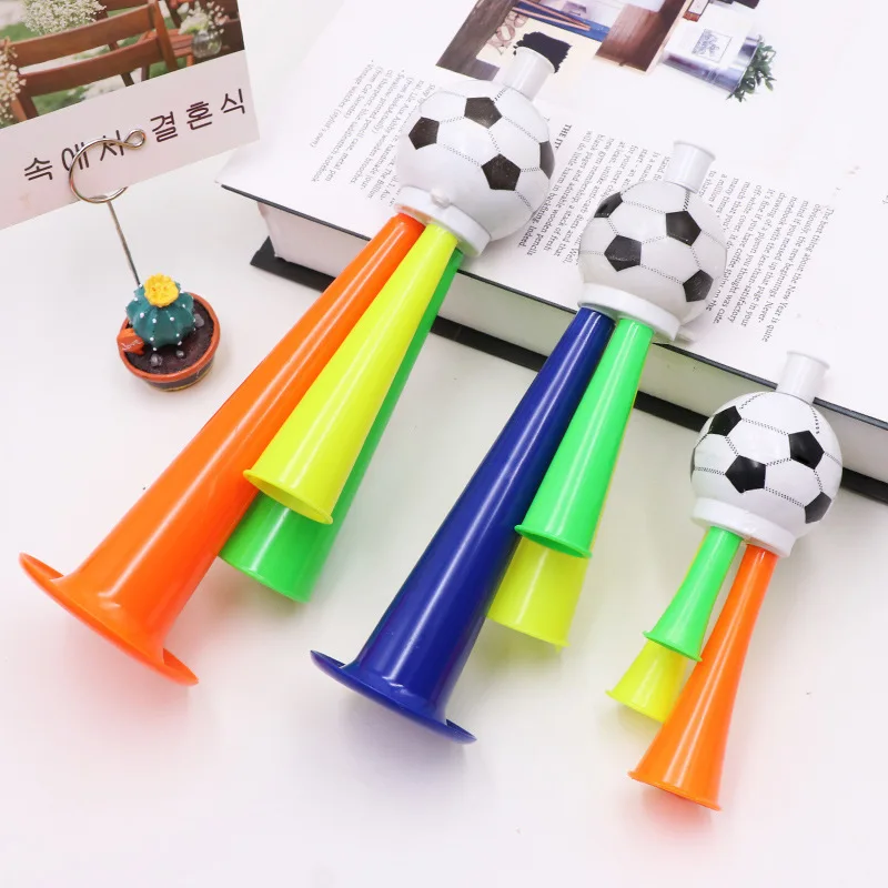 5/10/20/30PCS Football Horn Whistle Can Play Musical Instruments Cheer Props Concert Sports Games Plastic Toys Party Favors