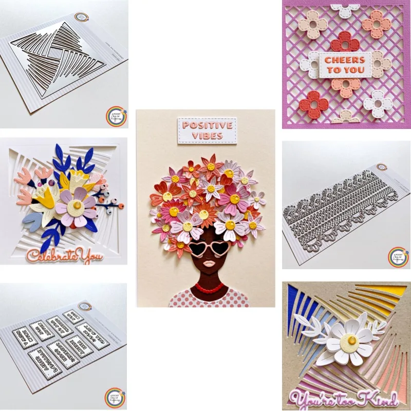 There Are Many Hollow Small Circles Inside a Circle Cutting Dies Scrapbook Diary Decoration Stencil Embossing Template DIY Greet