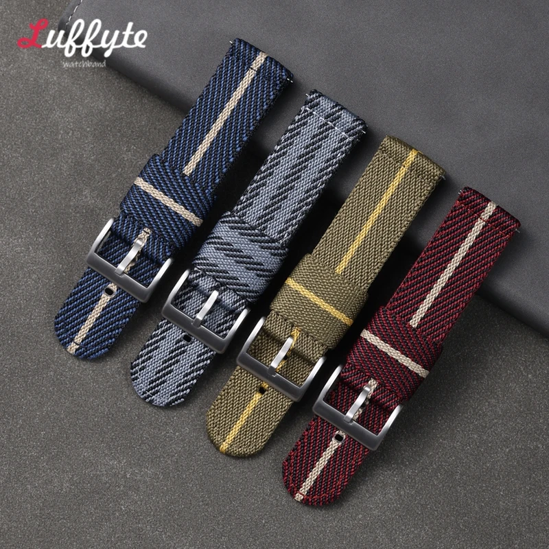 20mm 22mm Nylon Watch Strap Soft Nylon Sport Replacement Band Quick Release Universal Canvas Replacement Bracelet Watchband image 3