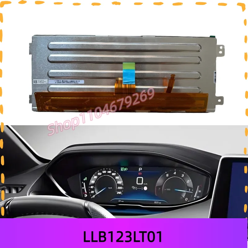 12.3 inch LLB123LT01 LCD Screen for Citroen C4 Picasso 9808851580 9815286580 Spacetourer Peugeot 3008 Car GPS Navigation