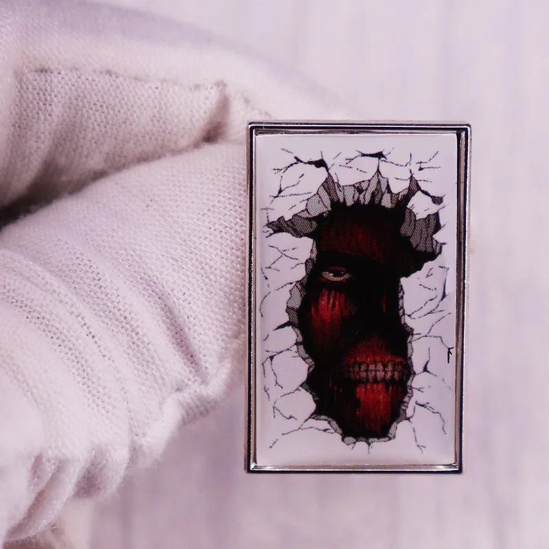 타이탄 라이벌 Ackerman Levi 브로치 애니메이션 및 만화 배지 열정적 인 애니메이션 배지 액세서리에 대한 공격