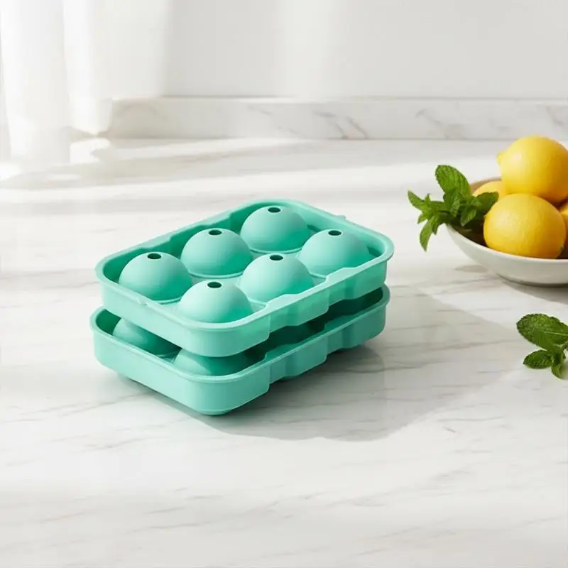 

Silicone Ice Cube Tray 4/6 Grid Large Molds Food Safe for Hosting Events