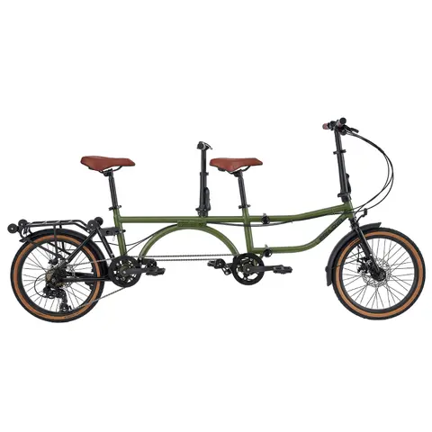 kpop Ny fyrdubbla hopfällbar förälder-barn dubbelbil sightseeingtur par 2 personer cykel 10 best sales flatland bmx - №3