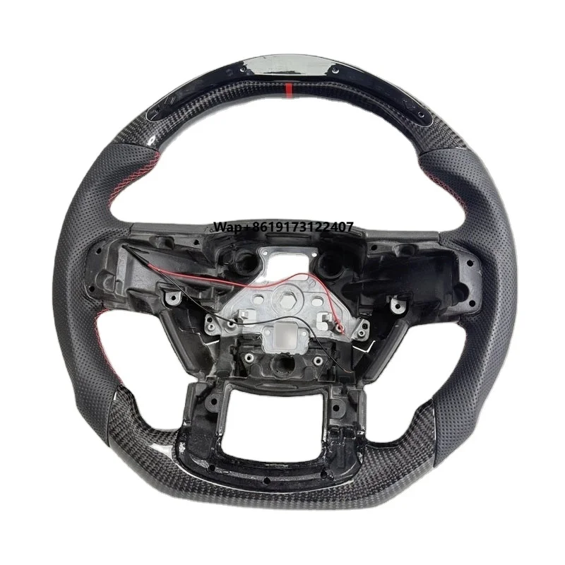 Customized Carbon Fiber LED Leather Steering Wheel for 2015-2020 for  F150 Raptor Car Interior Accessories