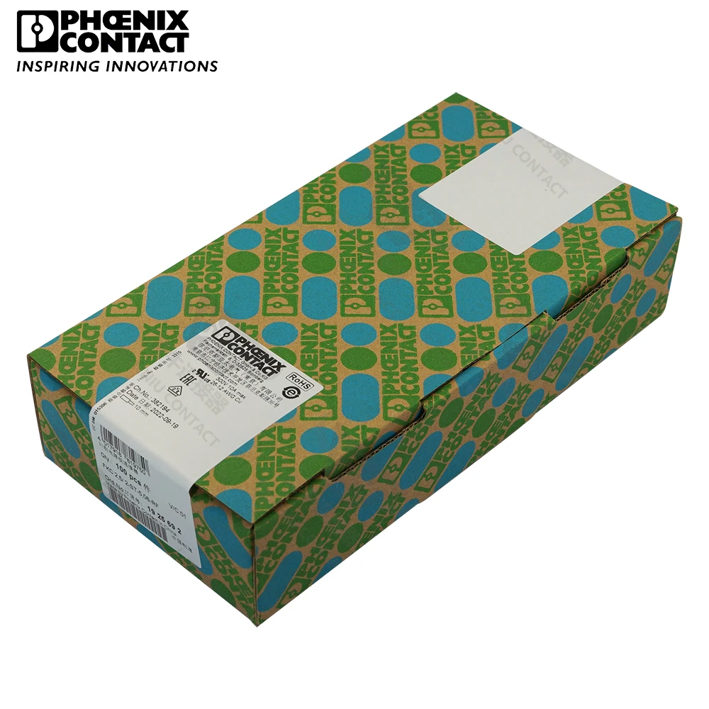 5.08Mm Originele Echte Phoenix Contact Connector Pcb Pluggable Plug-In Terminal Blok 2 Pin Fkc 2.5 St 5.08 Rf 1925692 12a 320V