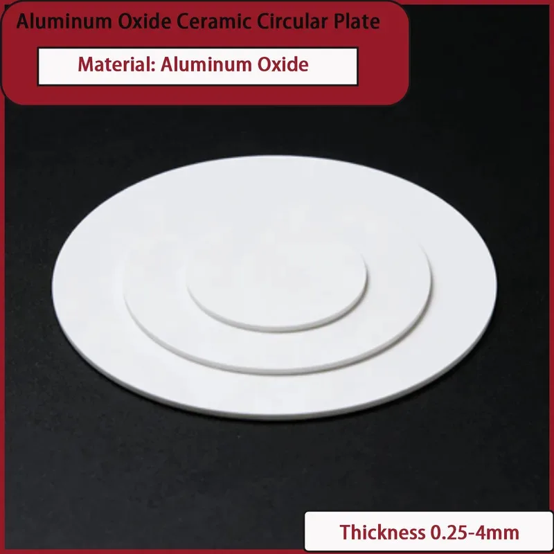 Precision Alumina Ceramic Circular Sheet 0.25/0.38/0.5/1/2/3/4mm for Industrial Seals & Electronic Packaging