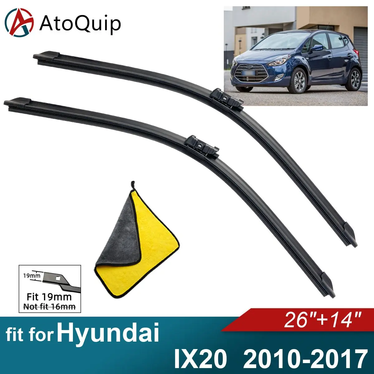 

Дворники для Hyundai IX20, мягкие резиновые автомобильные передние ветровые стекла