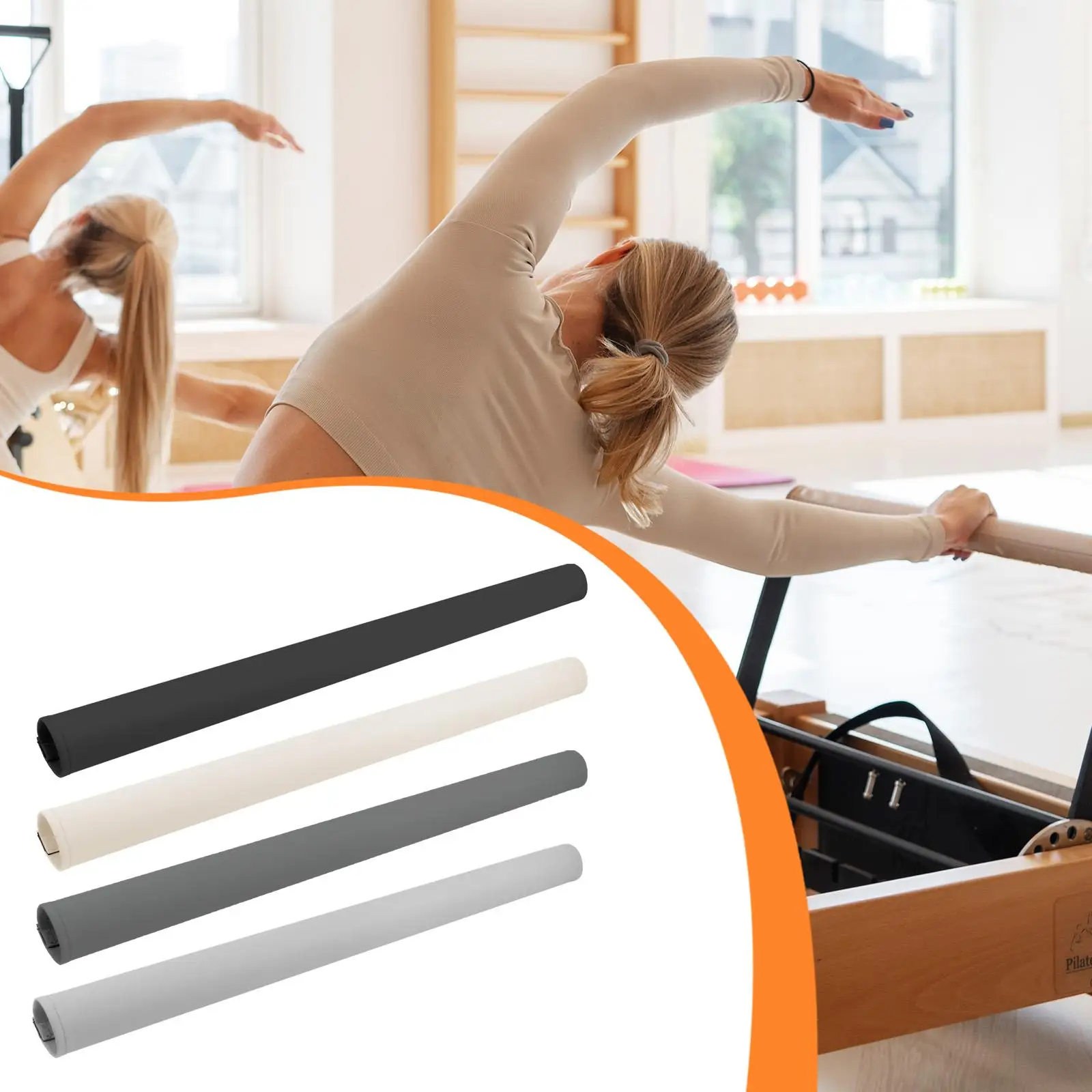 

Pilates Reformer Accessories Foot Bar Sleeve Wear Resistant Push Rod Cover for Pilates Equipment Home Gym