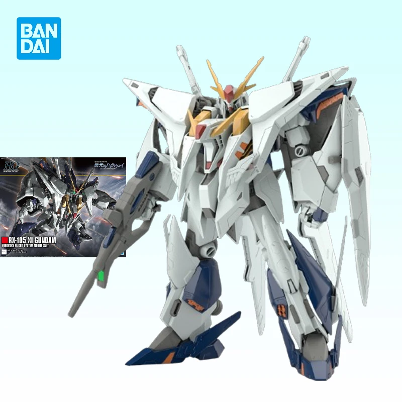 Original New Bandai HGUC 238 1/144 RX-105 XI GUNDAM Action Figure Assembly Model boy Toy Birthday Gift Spot goods