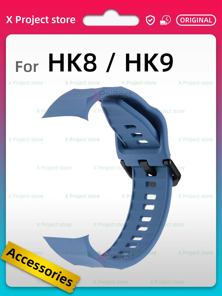 For HK8 PRO MAX Silicone Strap Smart Watch HK9 PRO HK9 ULTRA GEN 2 Gen 3 Wave Silicagel Strap Ripple Band Smartwatch Accessories