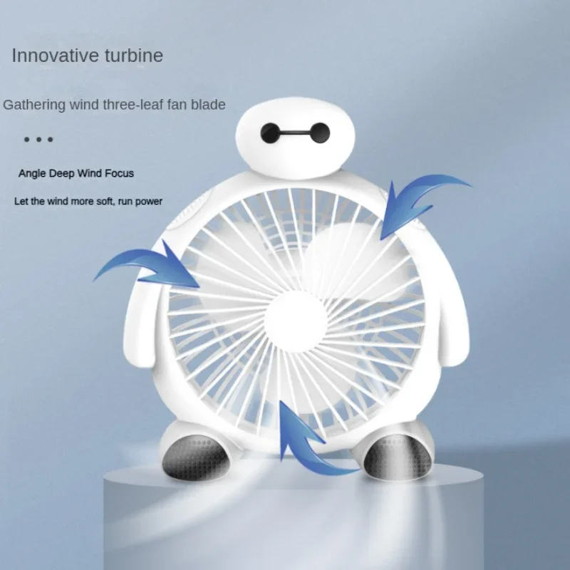 Cartoon fan, household desktop fan, mini dormitory small fan, office folding fan, student small electric fan