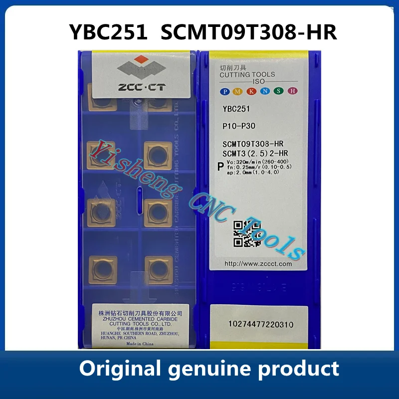 Original genuine product ZCC CT YBC351 SCMT09T308-HR YBC251 YBC152 YBC252 CNC Turning Tool Lathe Cutter Tools