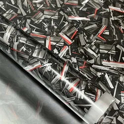 L20 Meters Many colors Forged Carbon Fiber Water Transfer Printing Film Hydrographic film Hydro Dip Print Film Width 50CM