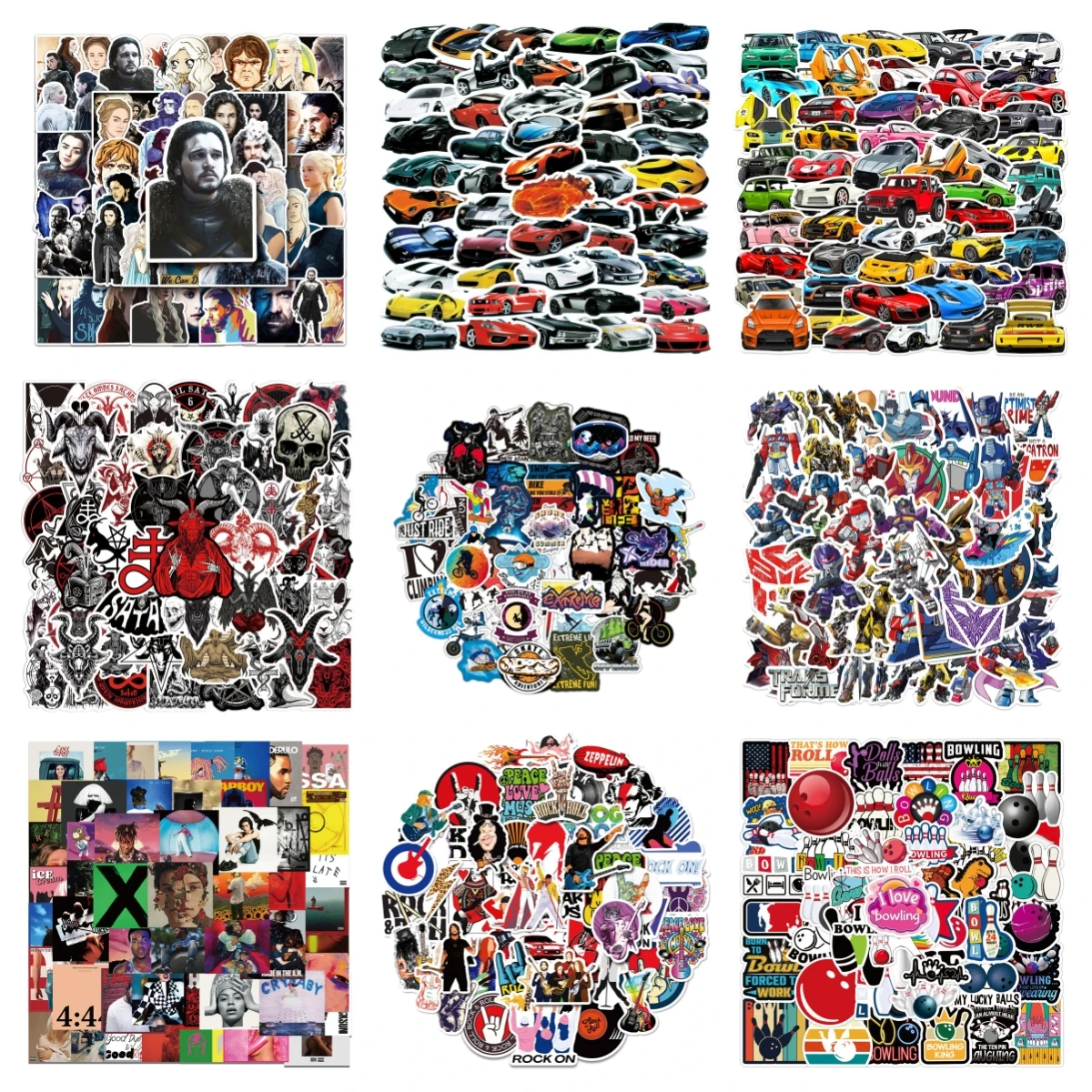 10/30/50PCS SPorts Stickers Series Cartoon Creative Graffiti Helmet Laptop Luggage Bicycle Skateboard iPad Decoration Wholesale