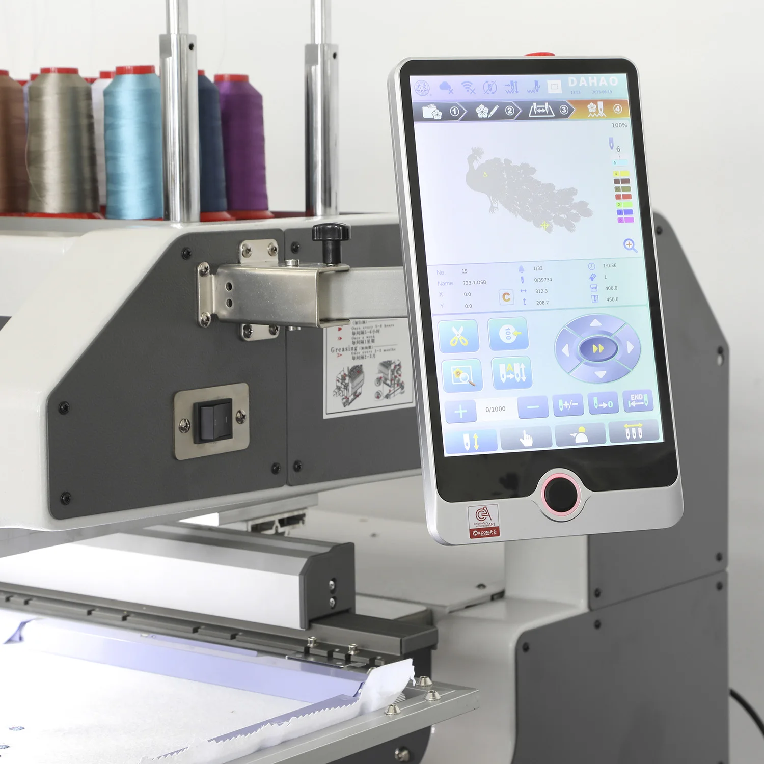 New Design Industrial 4 Head Embroidery Machine Full Automatic High Precision for Garment Production