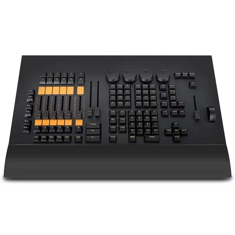 DMX512 Stageverlichtingsconsole met Fader Wing, LED Par & Moving Head Controller voor DJ-optredens en evenementen.