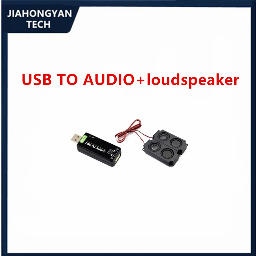 For Raspberry Pi USB to audio module, no drive sound card, onboard microphone/speaker capable of playing/recording stereo sound