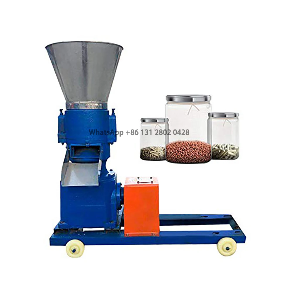 125,150 Electric Poultry Chicken Feeds Grass Pellet Making Machine Diesel  Pelletizer Machine For Home Use Farm