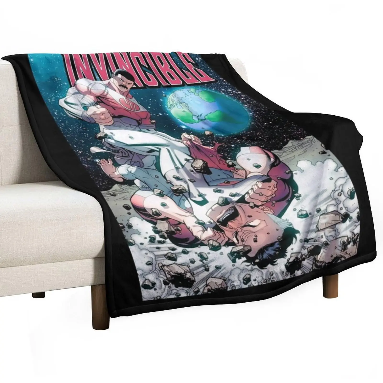 invincible comic man Throw Blanket Tourist blankets and throws Blankets