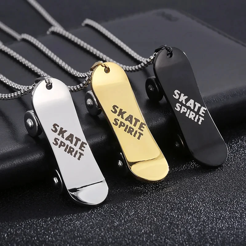 Europe The United States Fashion Trend Scooter Pendant Necklace for Men and Women Street Style Creative Long Pendant Accessories