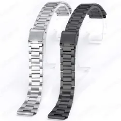 18mm Stainless Steel Strap for Casio F-91W W800h AE1200 Universal Replacement Wristband Women Men Watch Band Metal Bracelet