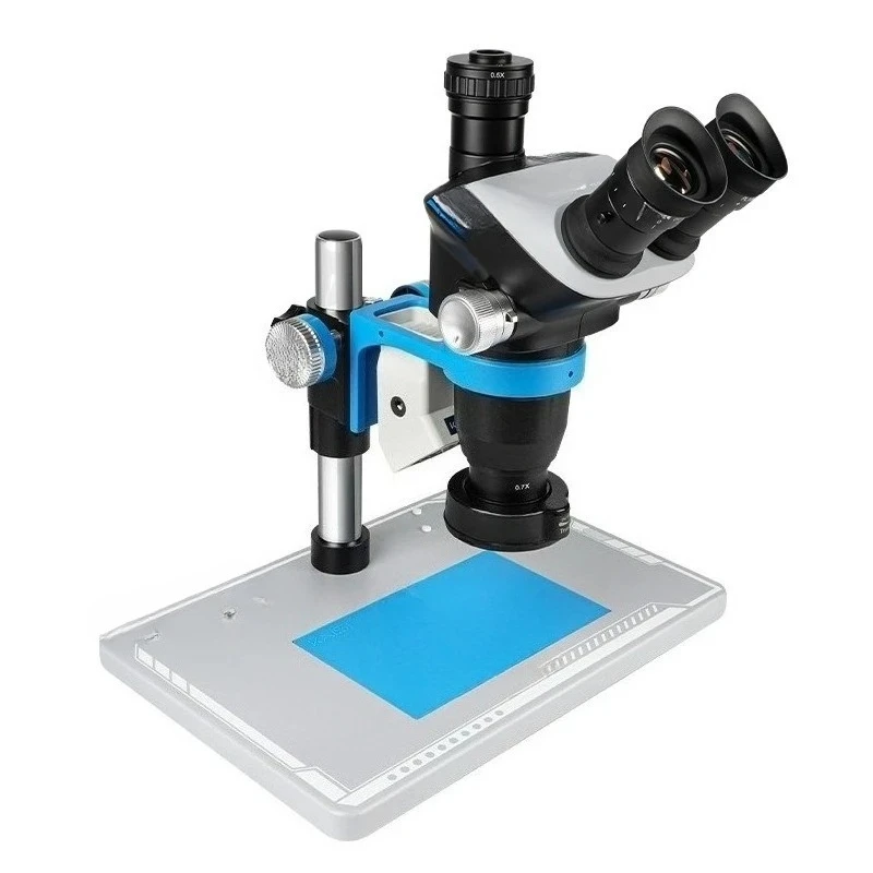 Microscope trinocular stereo mobile phone maintenance inspection Welding 6.5-52 x continuous magnification
