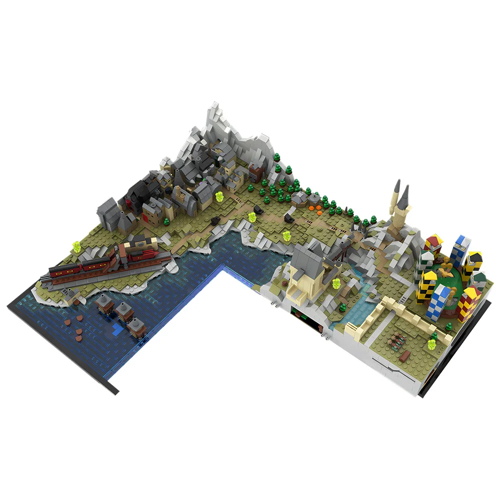 

MOC-203377 Wizard Castle and Grounds Expansion (76419) Building Blocks Model Medieval Castle Architecture Bricks Assembly Toys