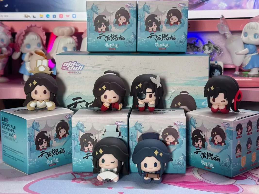 

НОВИНКА, в наличии, оригинальные небесные официальные наклейки серии Qinglianlian, магнитные наклейки на холодильник, мини-игрушка Xie Lian Huacheng