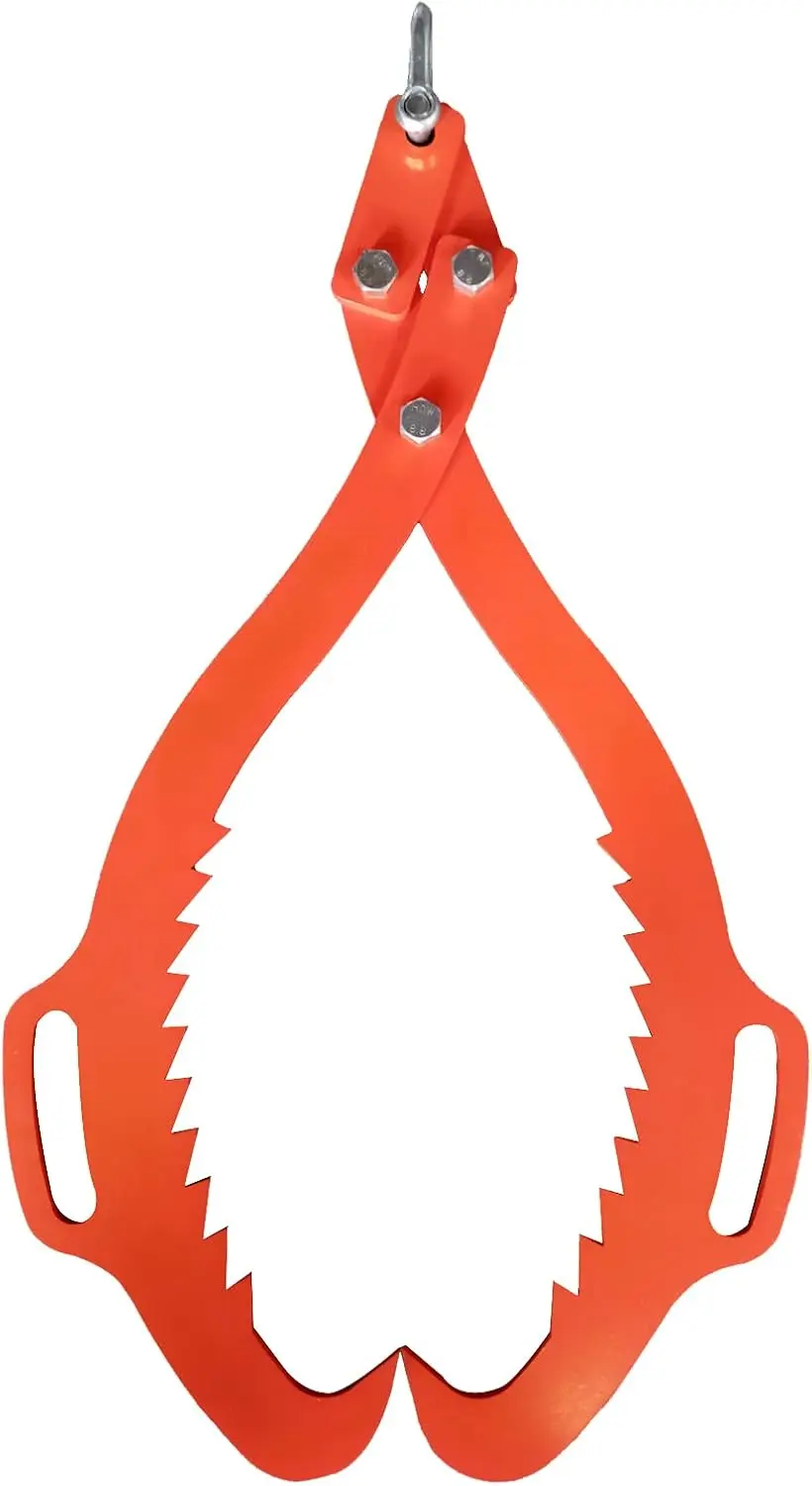 

Heavy Duty Log Lifting Tongs with Claw Hook for Timber Skidding, 25 Inch Grapple Tool