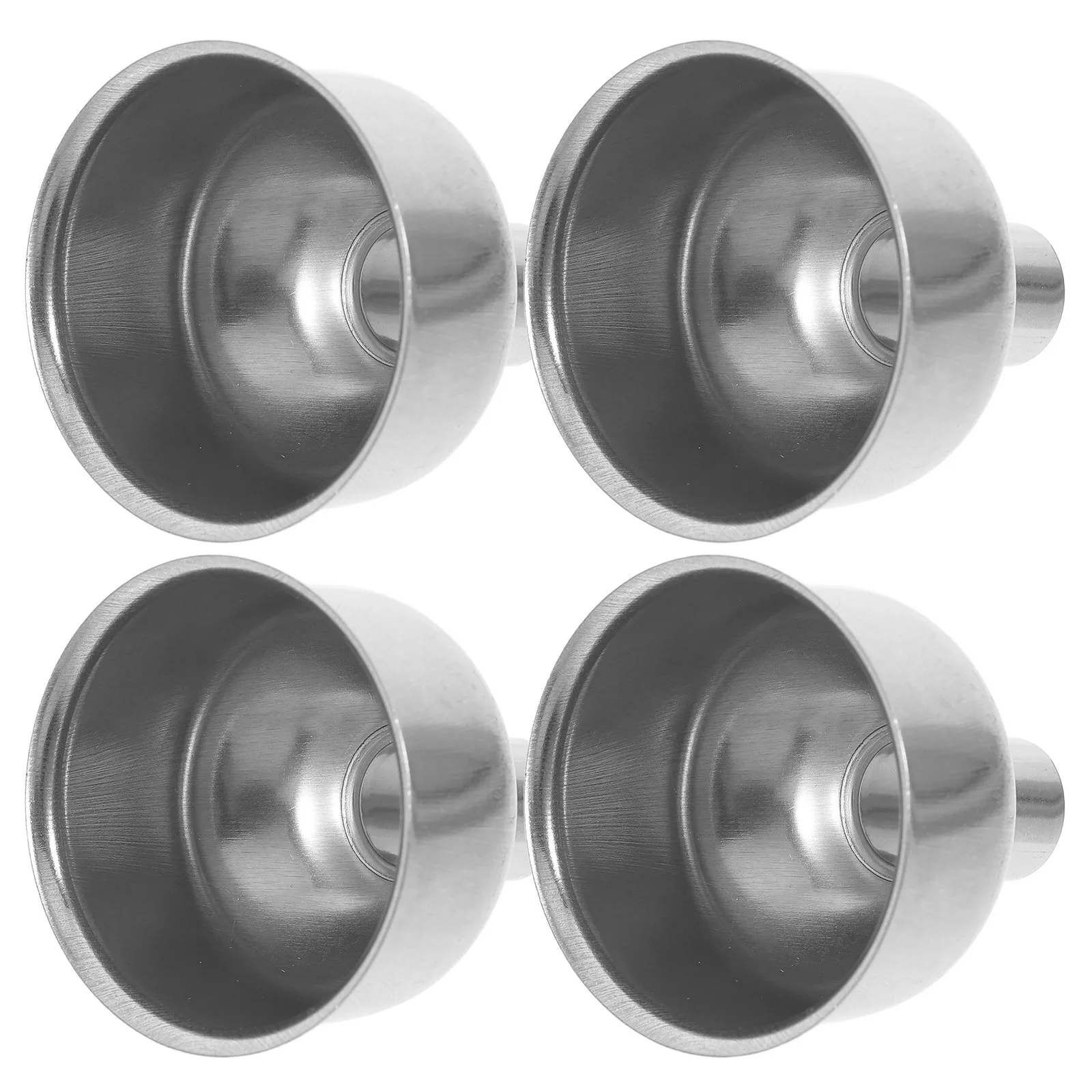 

4pcs Stainless Steel Funnel Kitchen Multi-Functional Oil Wine Liquid Filter Corrosion Resistant Easy Clean Handle Design