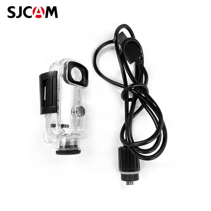 Cámara de acción SJCAM, funda impermeable, cargador/caja de carga, Cable USB para SJCAM C100/Plus, marco protector Ultra antivibración