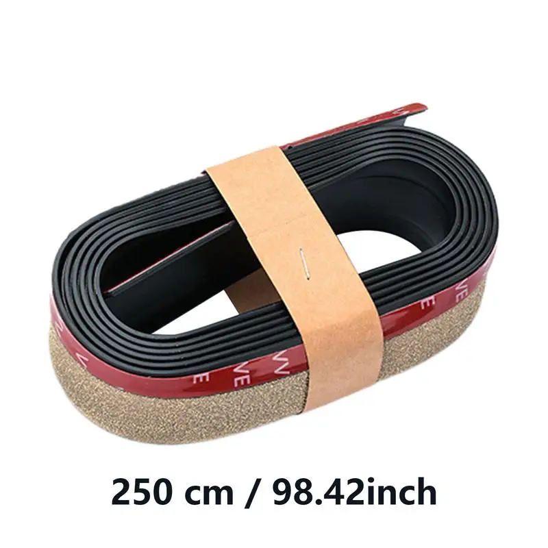 Front Bumper Strip Car Front Lip Bumper Protector Flexible Rubber Body Trim Adhesive Protection Tool For Outing Traveling