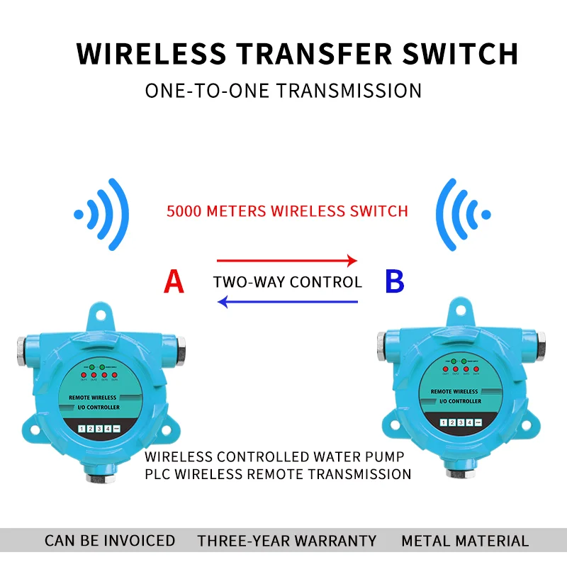 Explosion-proof Remote Control Switch Transmitting And Receiving Wireless Io Remote Two-way Feedback Point-to-point Transmission