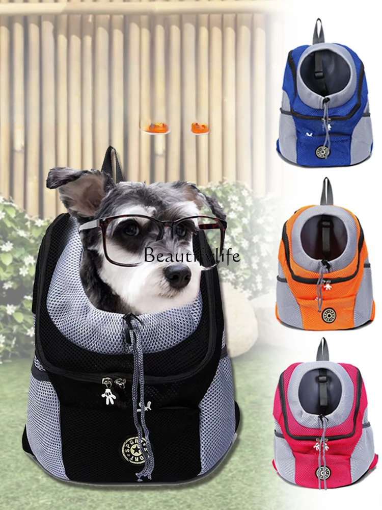 Pet Outing Carry Bag Cat Shoulder Backpack Belt Chest Slip Cat Bag Comfortable and Breathable