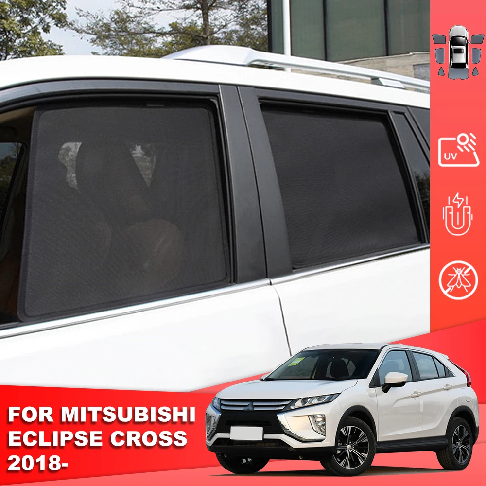 

For Mitsubishi Eclipse Cross GK 2017-2024 Magnetic Car Sunshade Front Windshield Curtain Rear Side Baby Window Sun Shade Visor