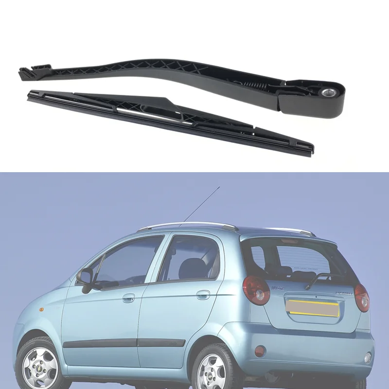 Schwarzer 12-Zoll-Heckwischerarm für Chevrolet Matiz 2005 2006 2007 2008 2009 2010. Sauberer Scheibenwischer für die Heckscheibe – Detail 1