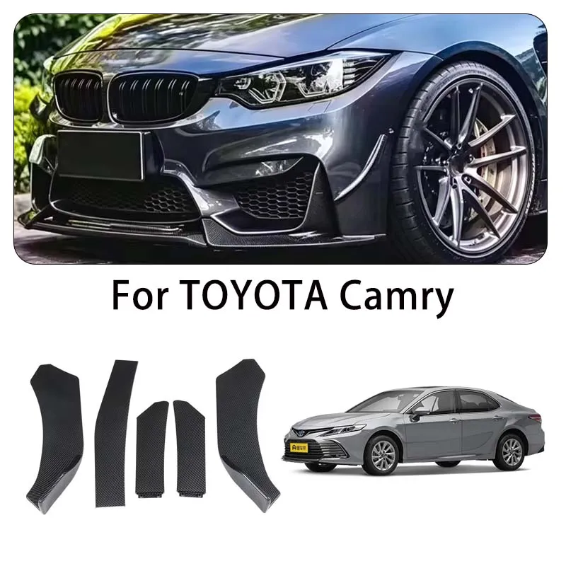 For TOYOTA Camry body kits 5-Segment Adjustable Front Bumper Lip Splitter Body Kit